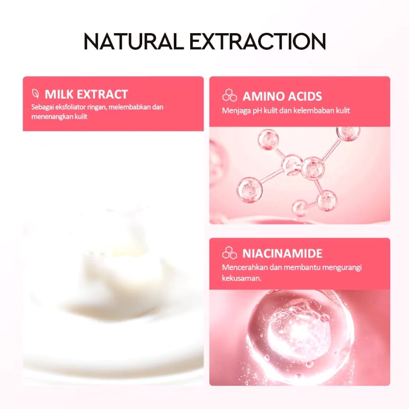 Glad2Glow Milk Amino Acids Brightening Cleanser 3