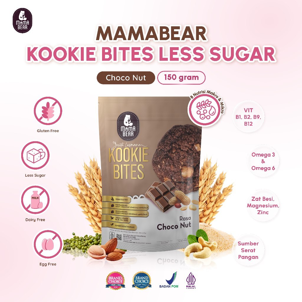 Manna Indo Lakta MamaBear Kukis Almond Oat
