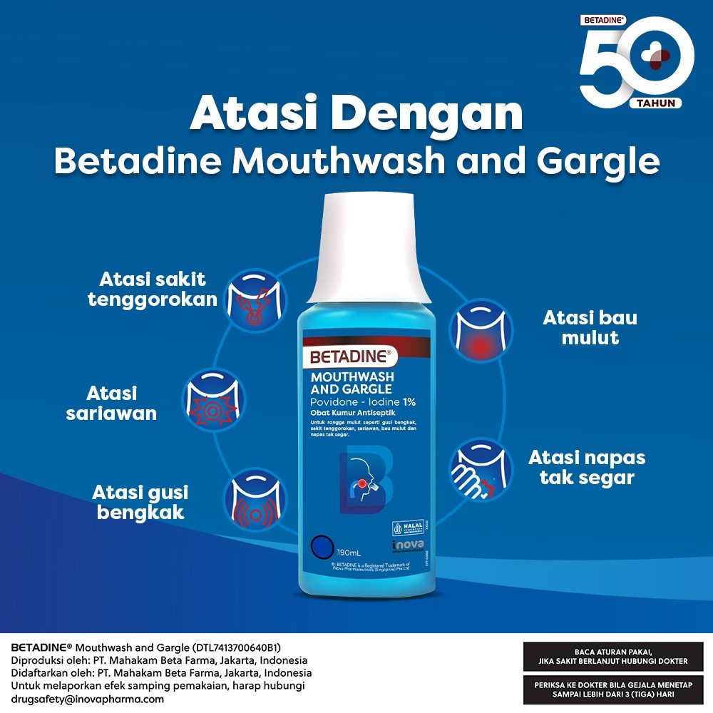 Betadine Mouthwash and Gargle 4