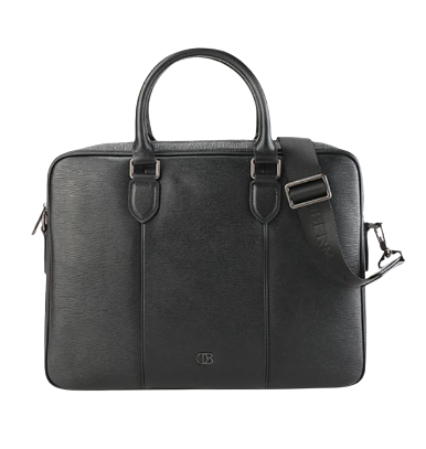 Obermain Mason Document Bag-L In Black OBC935BK
