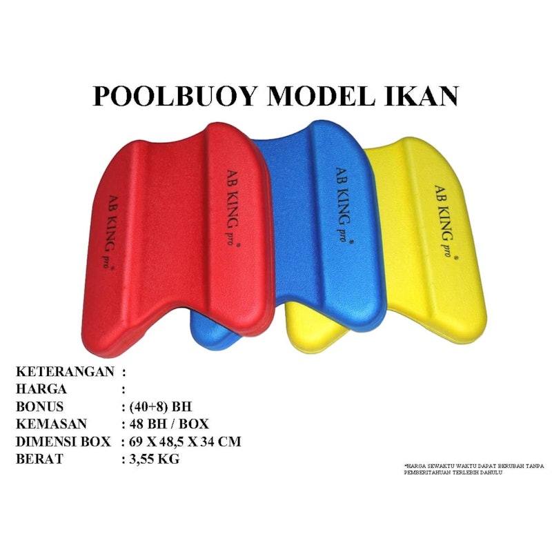 AB KING Pro Pull Buoy Model Ikan 5