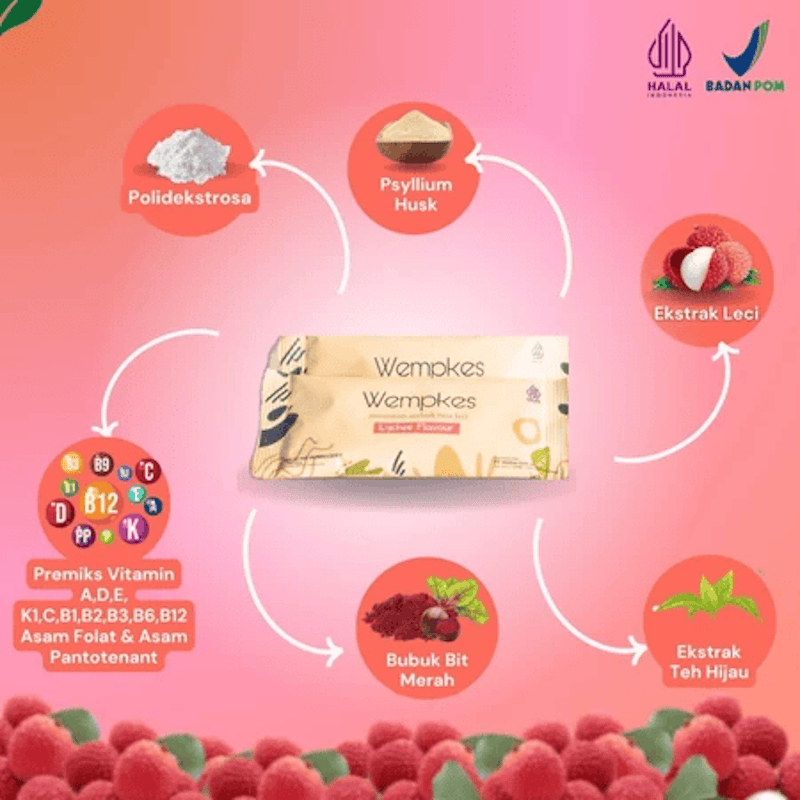 Wempkes Minuman Diet Leci 3