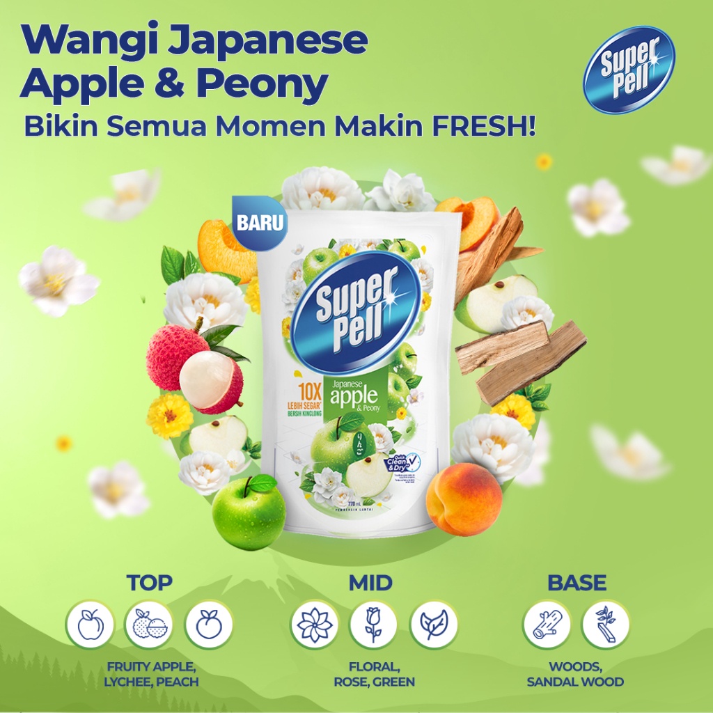 Unilever Indonesia  Super Pell Pembersih Lantai Fresh Apple 