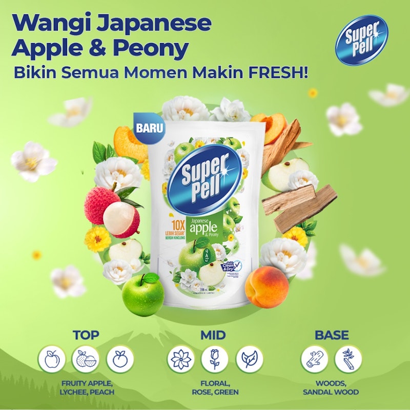 Super Pell Pembersih Lantai Fresh Apple 4