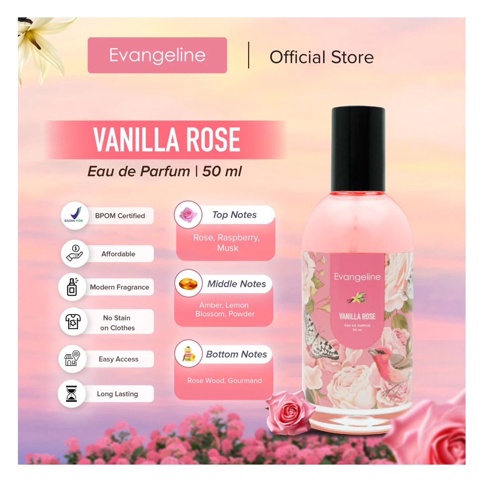 Griff Prima Abadi Evangeline Vanilla Rose EDP