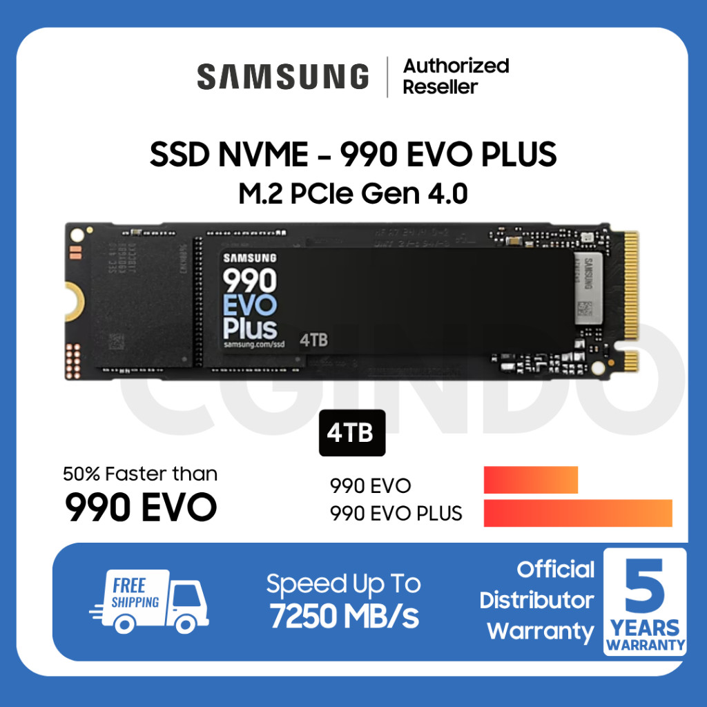 Samsung Electronics Samsung SSD 990 EVO PLUS 1TB M.2 NVME PCIe GEN4.0 2280 