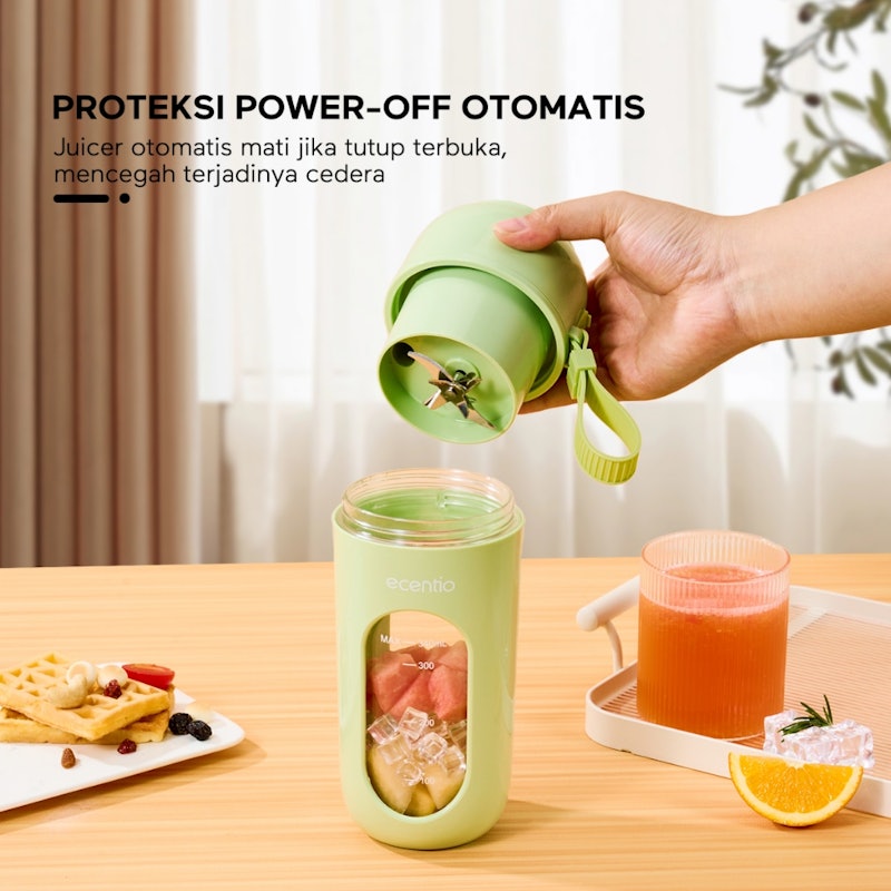 ecentio Juicer Portable Blender 12 Mata Pisau 2