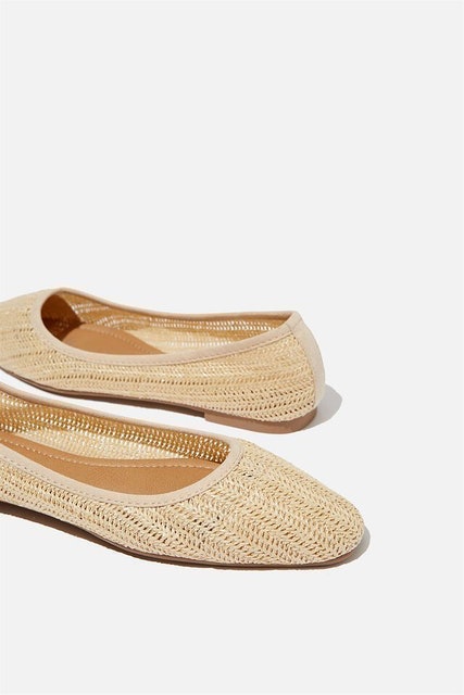 Cotton On Rubi Essential Carina Square Toe Ballet