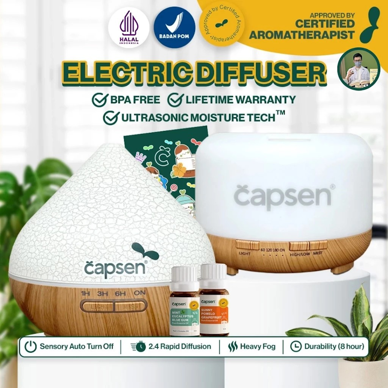 Capsen Electric Diffuser Coco (Bundle 2 Essential Oil) 2