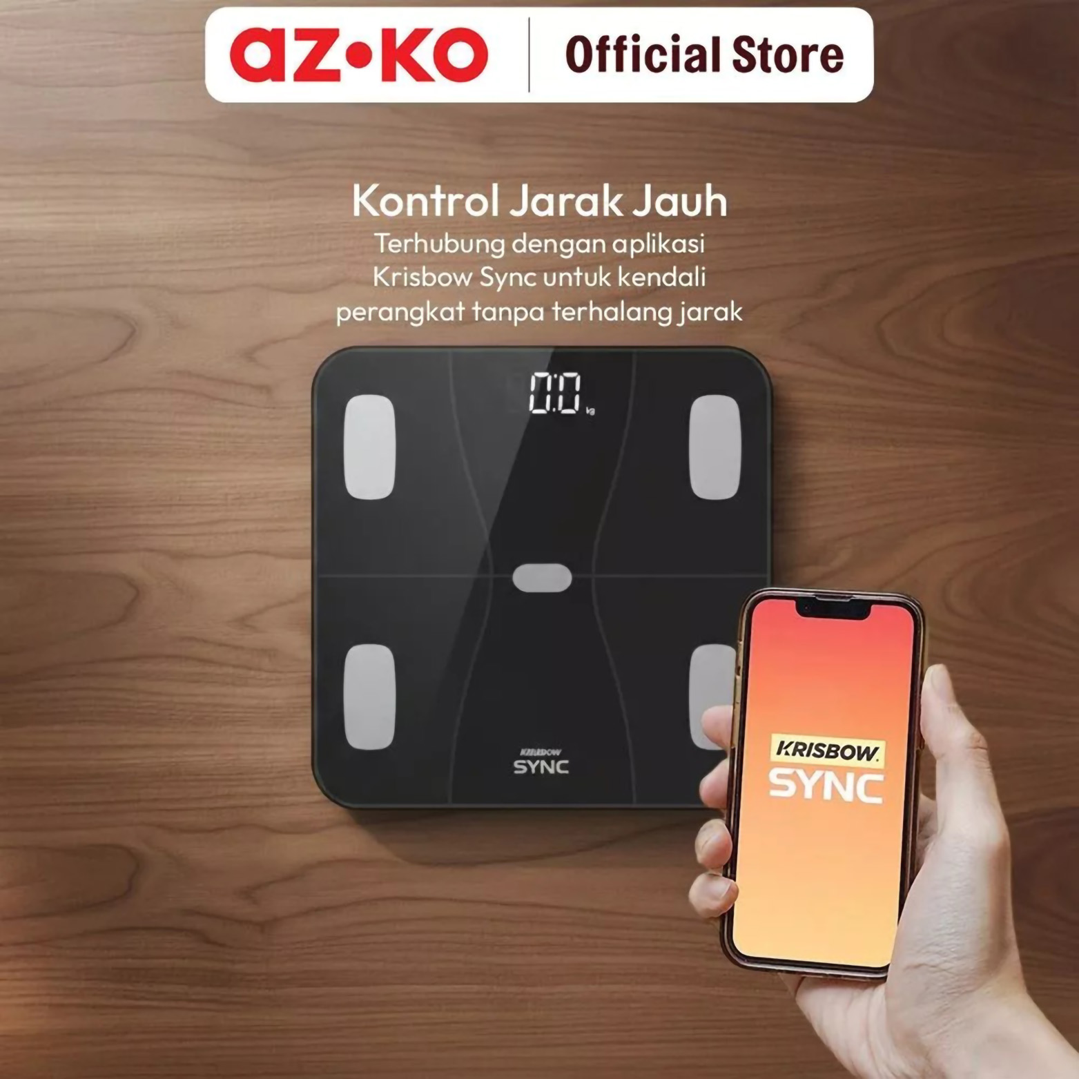 Krisbow® Krisbow Sync Timbangan Badan Digital Smart