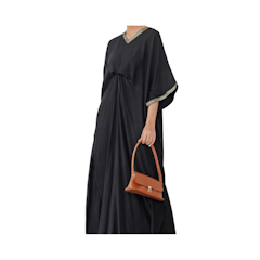 Wulf.I Fatimah Kaftan Hitam