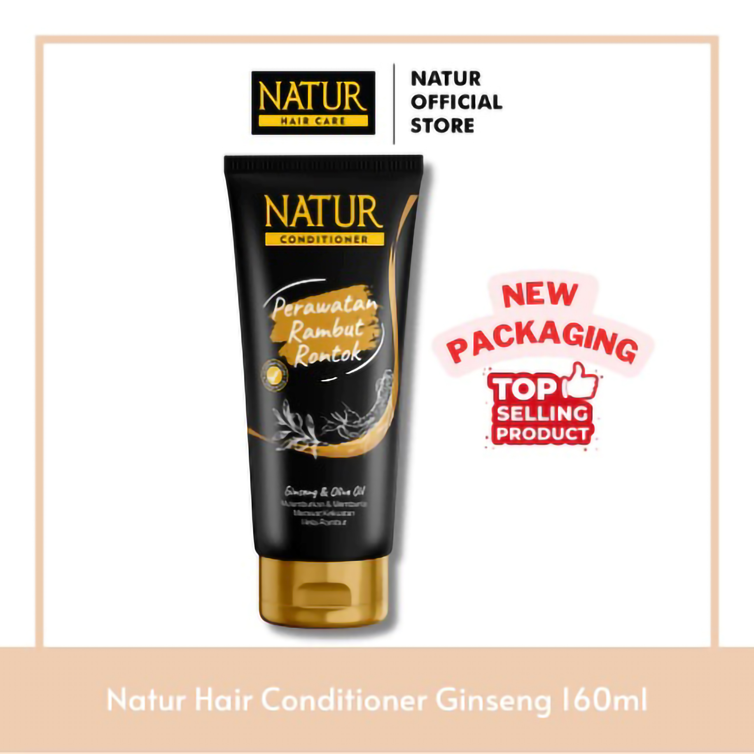 Gondowangi Tradisional Kosmetika Natur Hair Care Conditioner Ginseng & Olive Oil