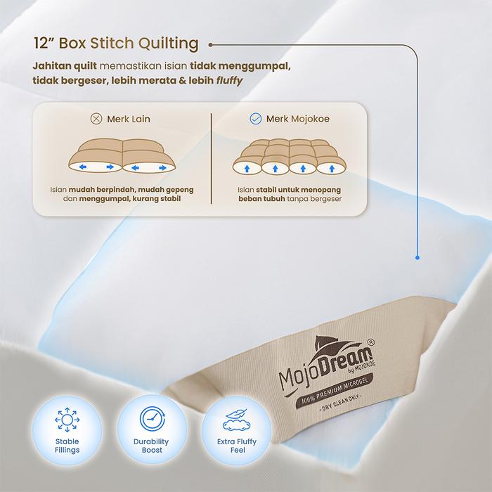 Mojokoe Bedding Mojokoe Hotel Bed Mattress Topper Fitted Size King