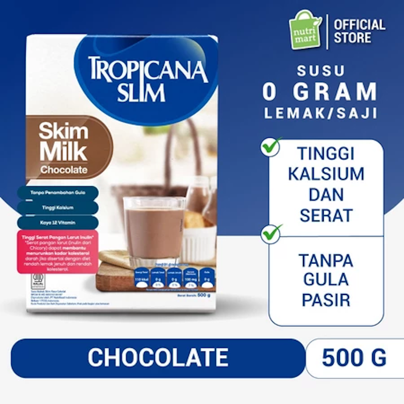 Tropicana Slim Skim Milk Chocolate 500 gram