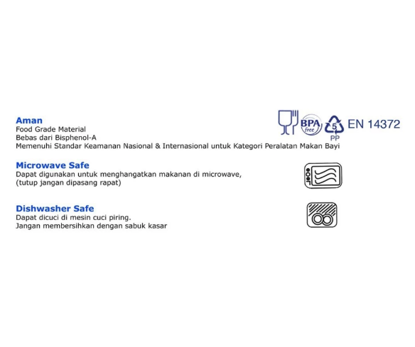 Lynea Primisima BabySafe Divided Bowl with Spoon AP010