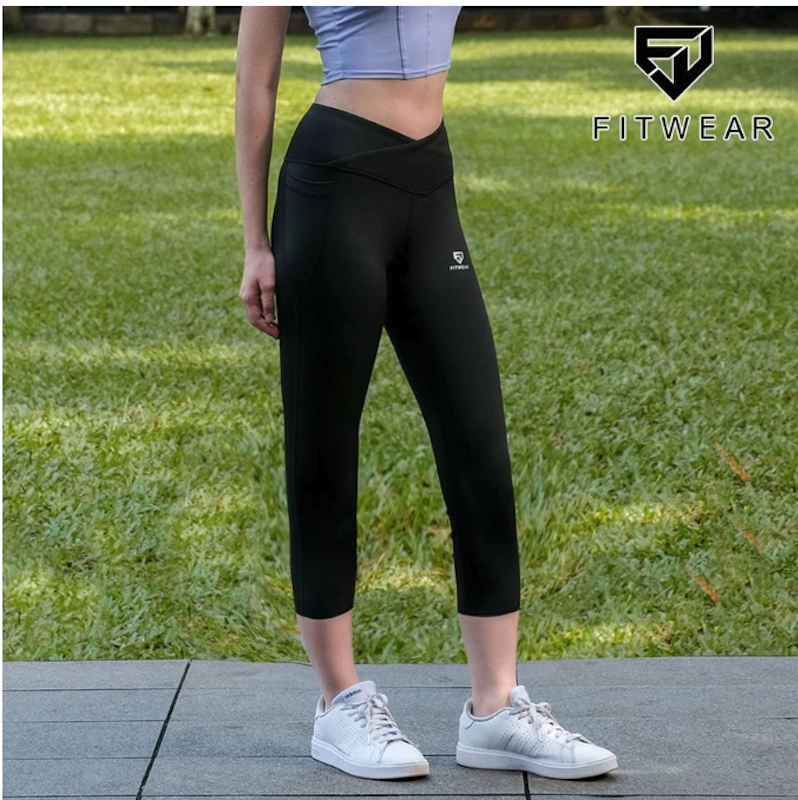 Fitwear Legging Layla V-Waist 7/8 2 Pocket Compression 4