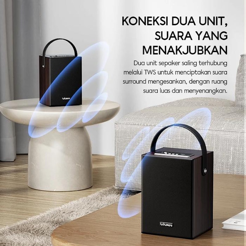 VIVAN Speaker Karaoke Bluetooth 2