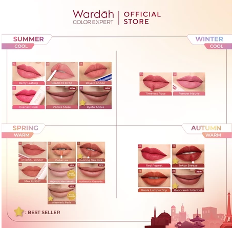 Paragon Technology and Innovation Wardah Colorfit Last All Day Lip Paint 09 Timeless Rose