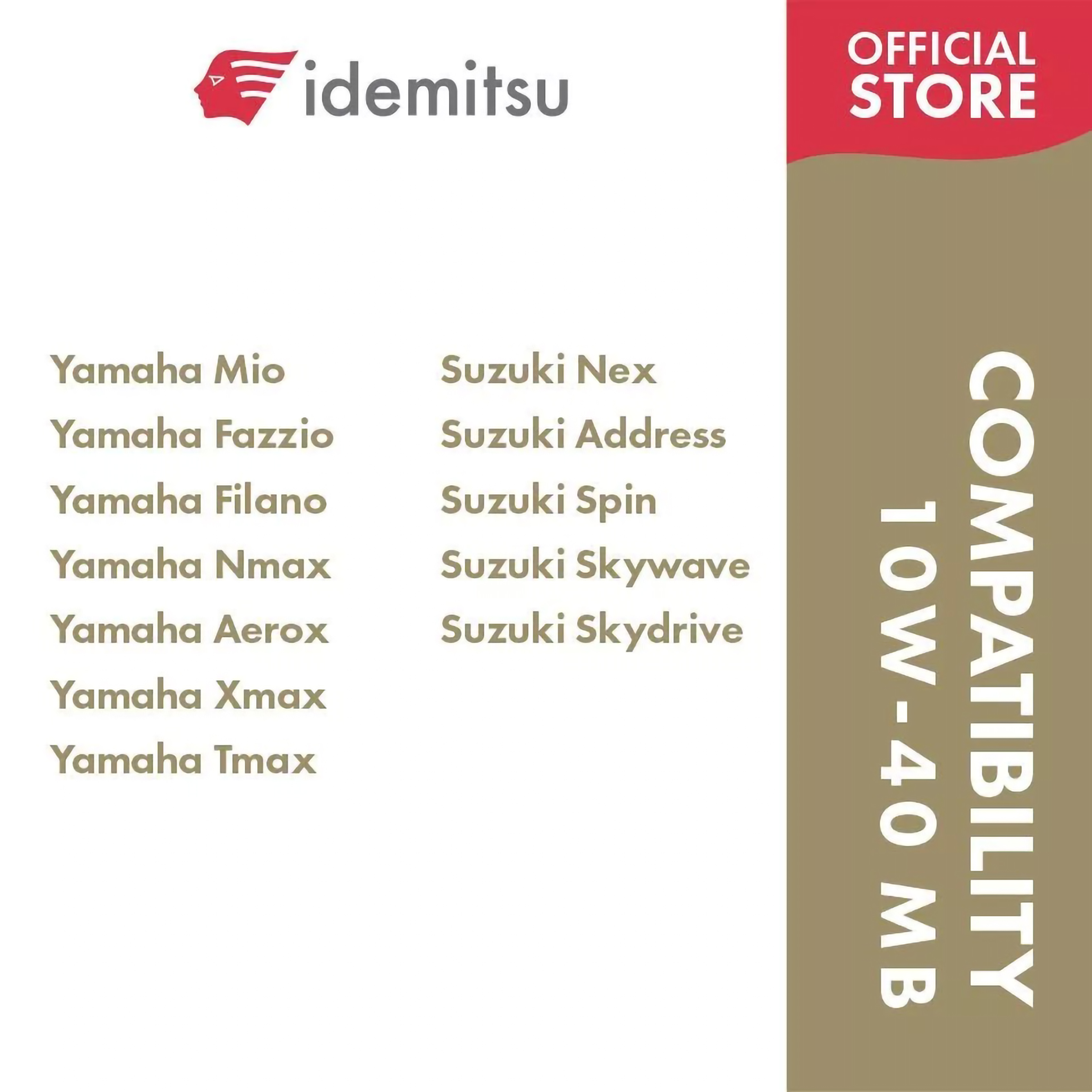 Idemitsu Lube Techno Indonesia Idemitsu IRG5 10W-40 MB Full Synthetic Motorcycle Matic Oil