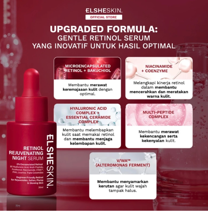Elshe Estetika Nusantara ElsheSkin Retinol Rejuvenating Night Serum