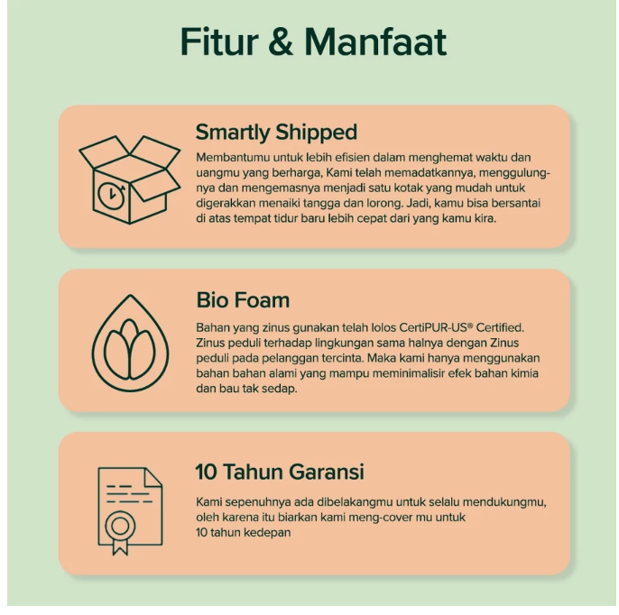 Zinus Furniture Indonesia Zinus Spring Bed Deluxe