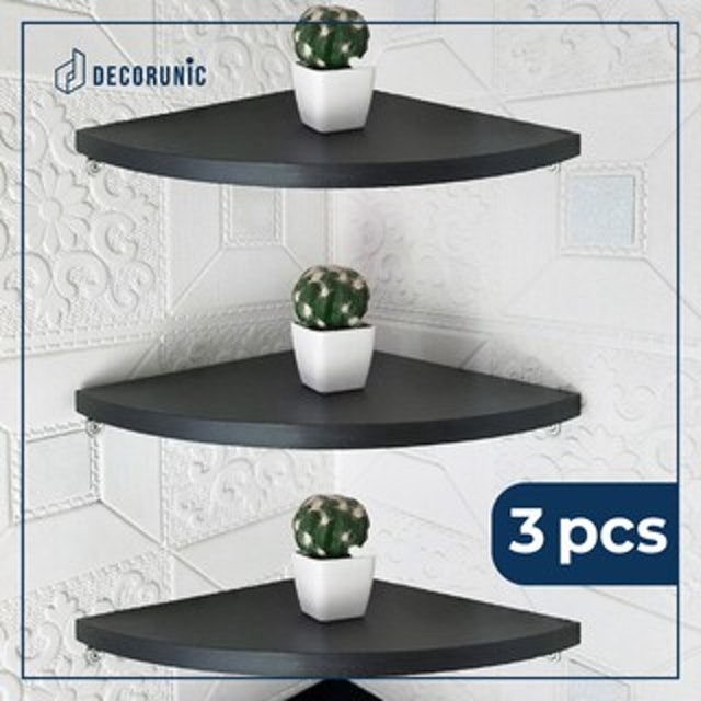 Rak Dinding Sudut 3 Pcs