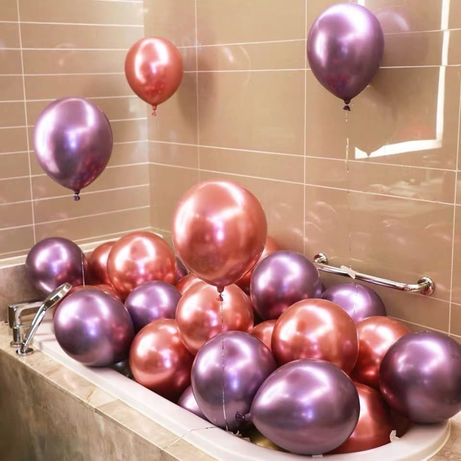 Balon Latex Chrome Double Metalik 12 Inch 4