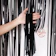 Black Foil Fringe Curtain 1