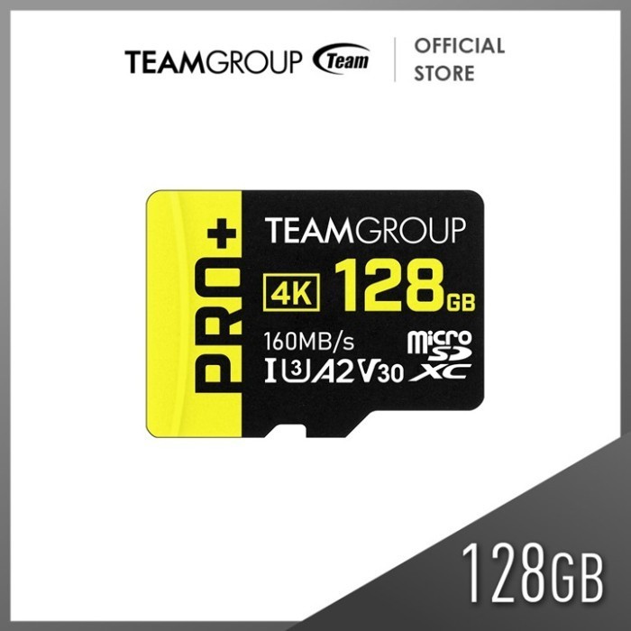 Team Group TEAMGROUP PRO+ MicroSDXC UHS-I U3 A2 V30 With Adapter 128GB