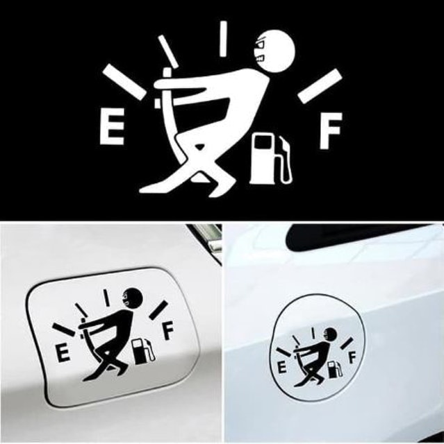 Stiker Tutup Tangki Mobil Fuel Indicator
