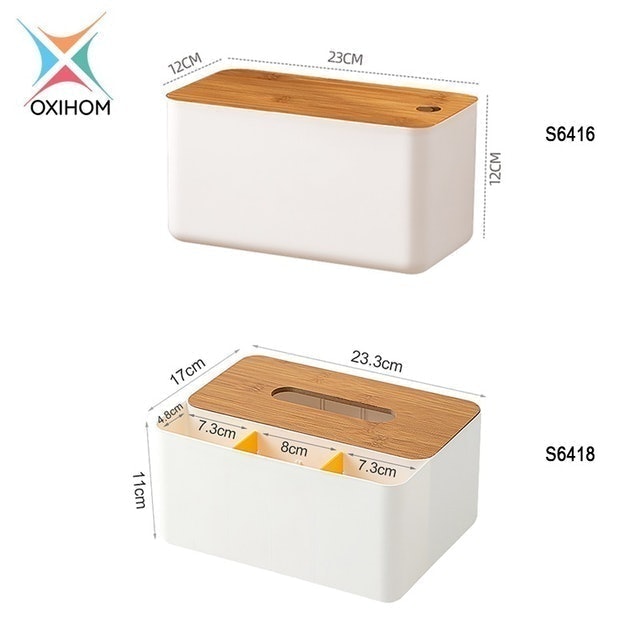 Tempat Tisu Rak Kosmetik Make Up Stationary Dapur Kayu Plastik 3