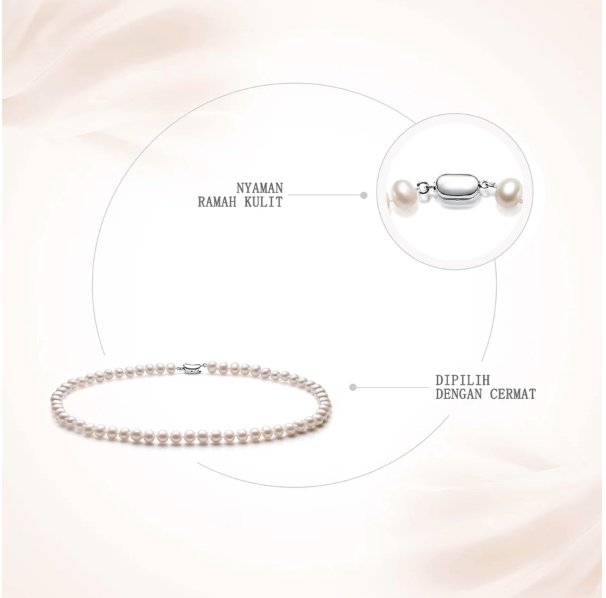 Auravibe Mermaid's Necklace Kalung Mutiara Pearl Choker