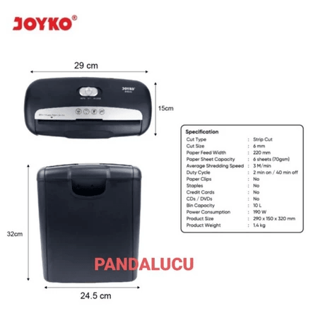 Atali Makmur Joyko Paper Shredder SHD-03
