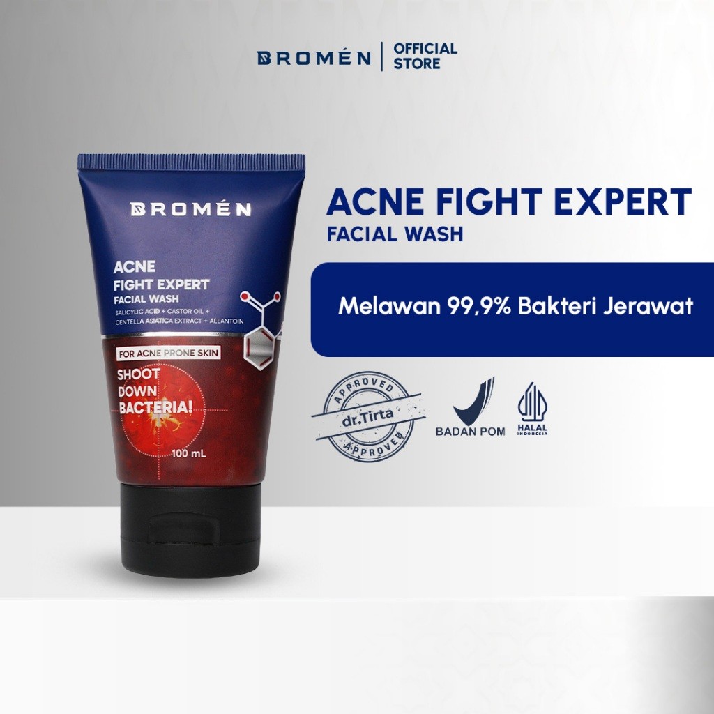 Solomon Indo Global BROMEN Acne Fight Expert Facial Wash