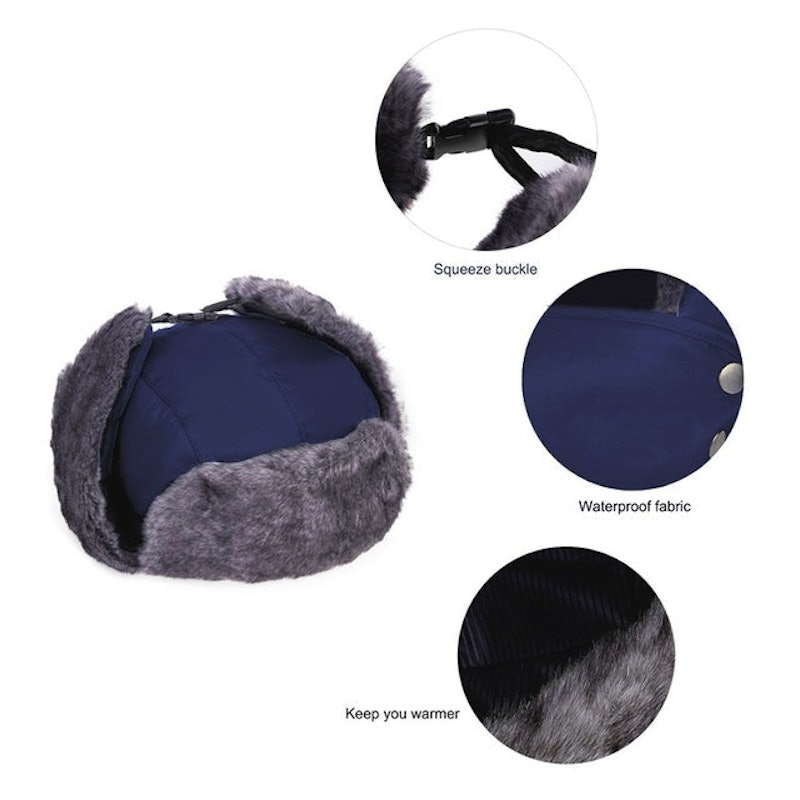 Topi Ushanka Russian 3in1 4