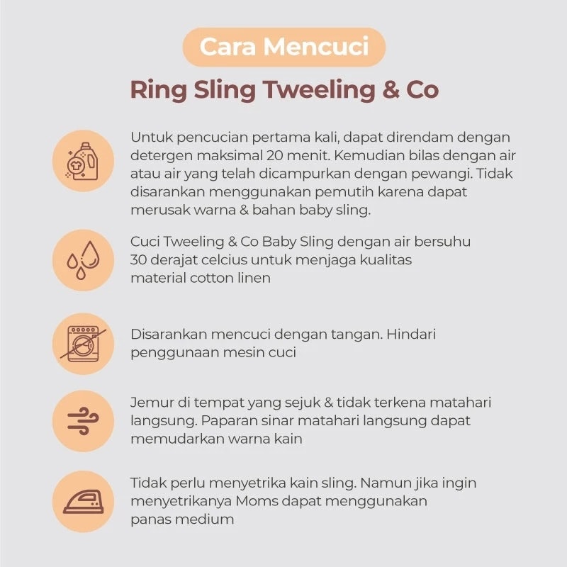 Tweeling & Co. Gendongan Bayi Ring Sling 4