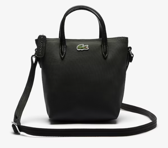 Lacoste Women's L.12.12 Concept Petit Piqué Coated Canvas Mini Zip Tote Bag LACNF2609PO000