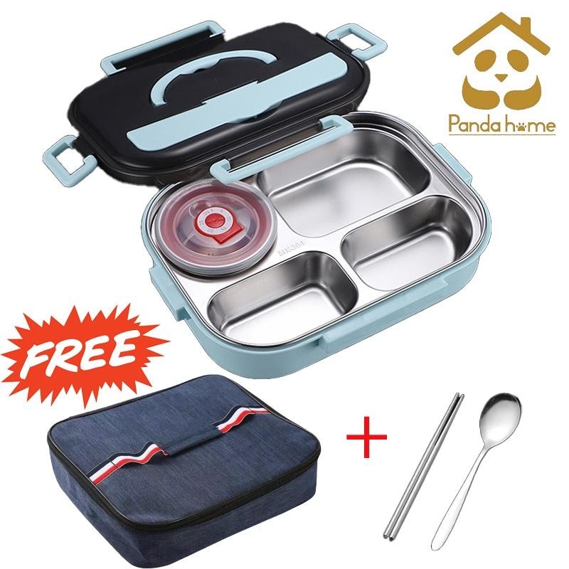 Panda Home Kotak Makan Set 4 Sekat 2
