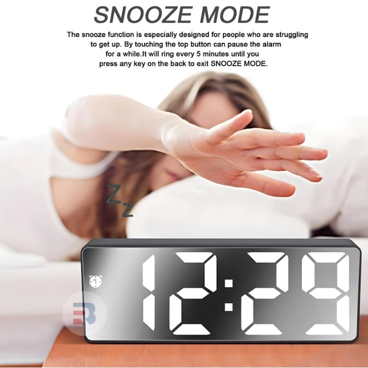  BARRE Jam Meja Digital LED