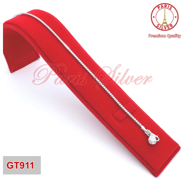  Paris Silver Gelang Perak Asli 925 Wanita Model Milano