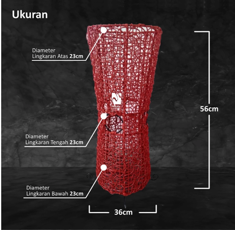 Neezar Rattan Tempat Payung Rotan Sintetis Brekele