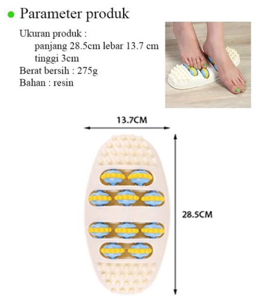  Long Zhi Xue Alat Pijat Kaki Rol Multifungsi 3D