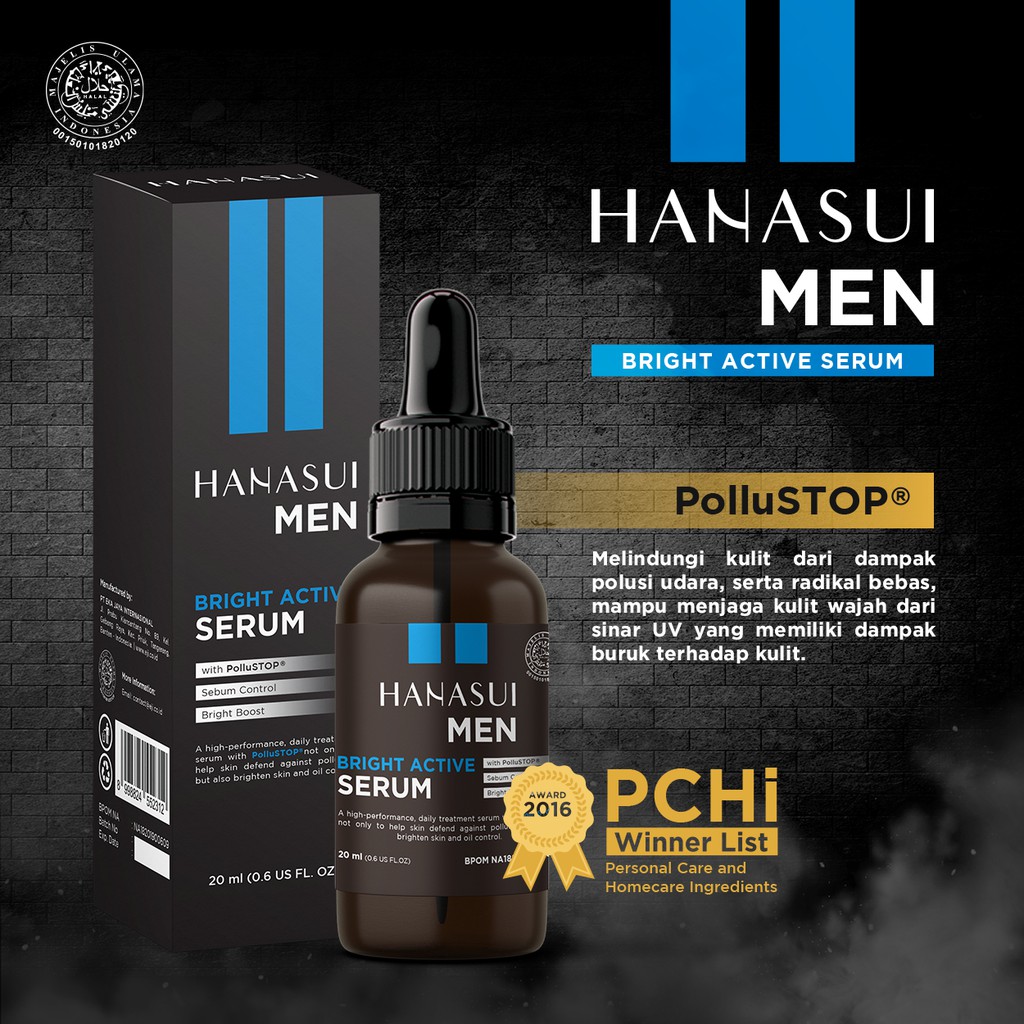 Eka Jaya Internasional Hanasui Men Bright Active Serum