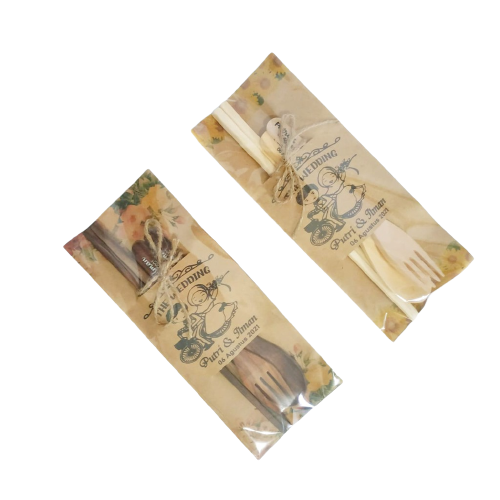 Sendok Garpu Set Kayu Rustic 1