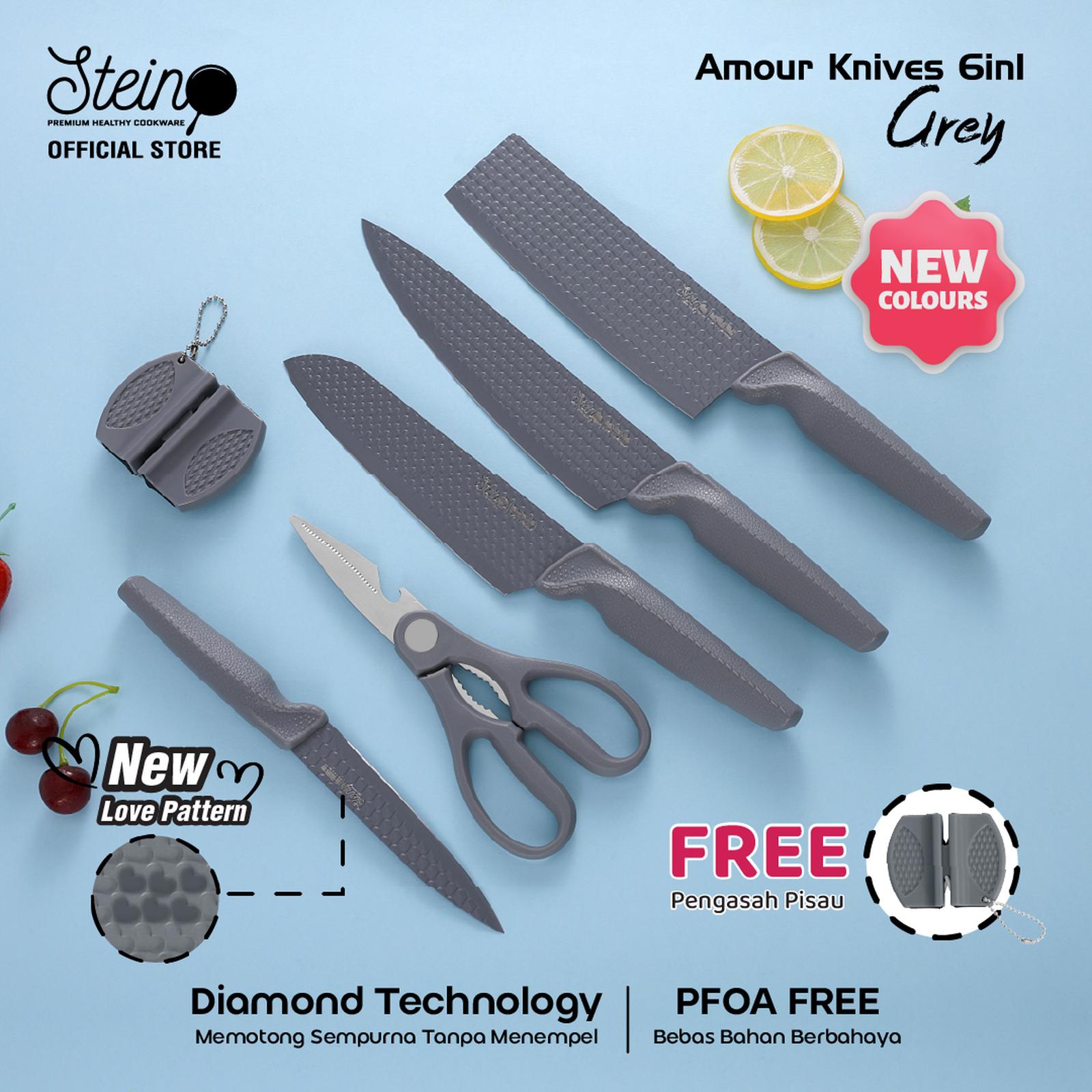Stein Set Diamond Amour Knives 6 in 1 2