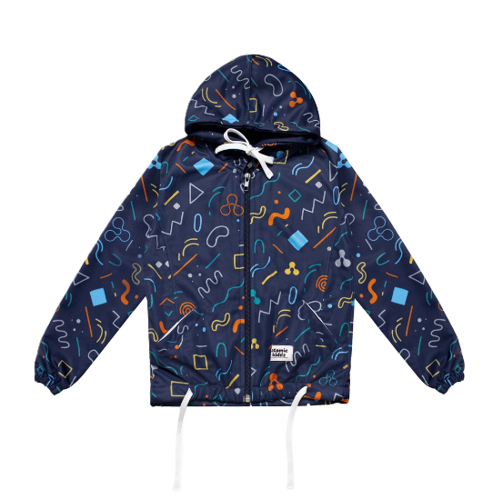 Atomic Kiddz Jaket Sublim Anak - Linoz Navy