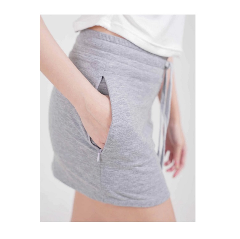 99kOUTLET 99kOUTLET Rok Mini Polos Casual Drawstring Mid Waist 1687