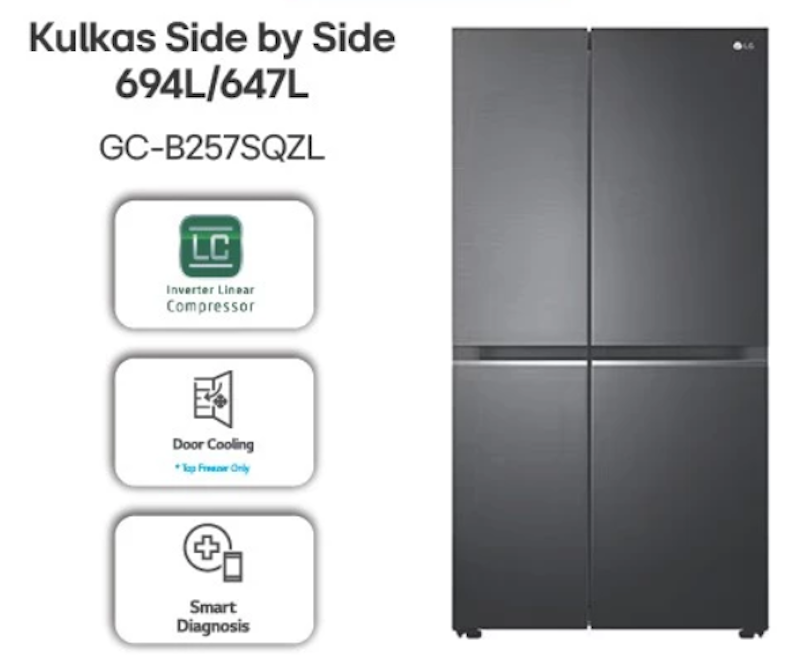 Kulkas Side by Side 694L 2