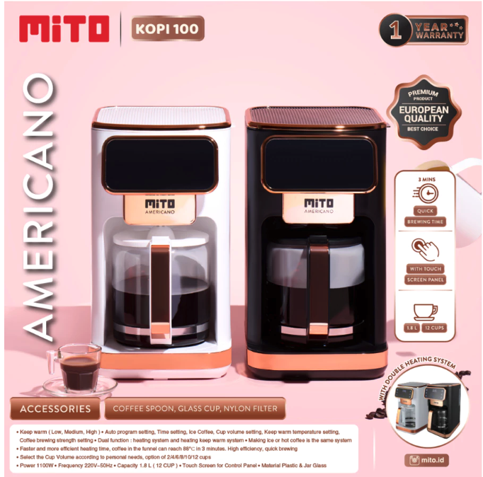 Mahakarya Sukses Indonesia MITO Digital Coffee Maker KOPI100