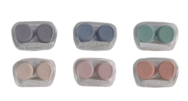 Travel Kit Mini Cute Pastel Transparent Softlens Case